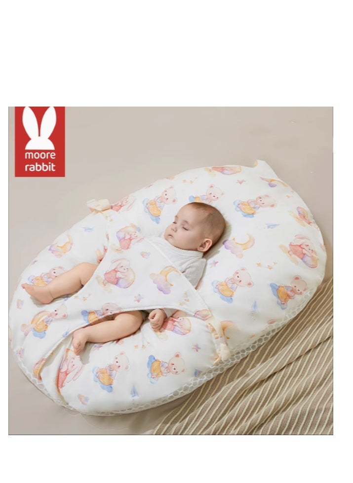 Moore Rabbit Baby Anti Spitting Slope Pad, Baby Slope Pillow, Newborn Lying In Bed, Sleeping Tool, Bed In Bed, Breastfeeding Pillow  - Image 2