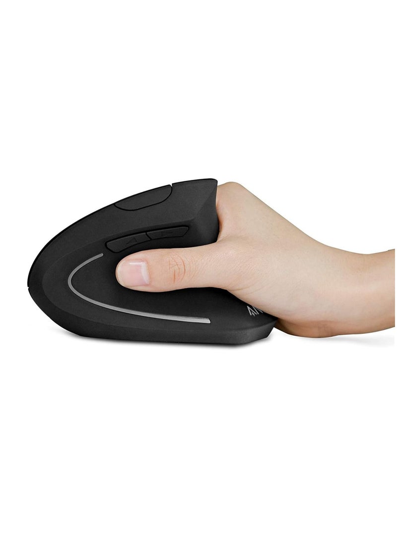 Anker AK-98ANWVM-UBA 2.4G Wireless Vertical Ergonomic Optical Mouse, 800/1200 /1600 DPI, 5 Buttons for Laptop, Desktop, PC & Macbook - - Image 2