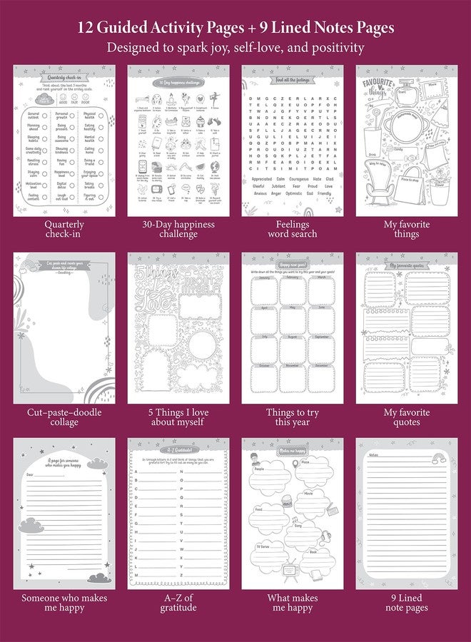 DOODLE Daily 5 Minute Gratitude Journal - Positivity, Wellness & Mindfulness Journal for Teens & Adults - 90-Day Habit Builder | 112 Undated Pages | A5 | Guided Prompts & Fun Activities - Image 3