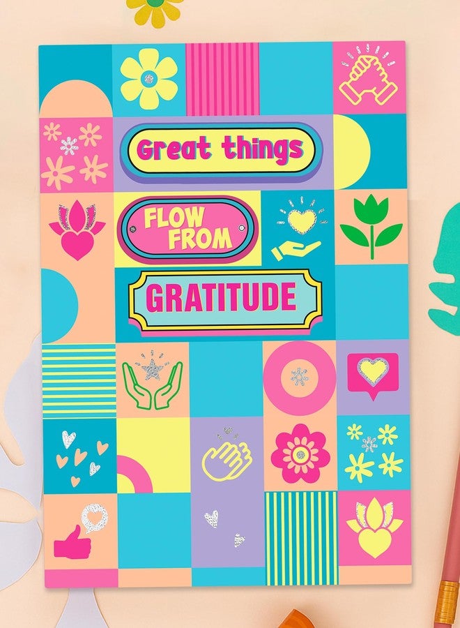 DOODLE Daily 5 Minute Gratitude Journal - Positivity, Wellness & Mindfulness Journal for Teens & Adults - 90-Day Habit Builder | 112 Undated Pages | A5 | Guided Prompts & Fun Activities - Image 1