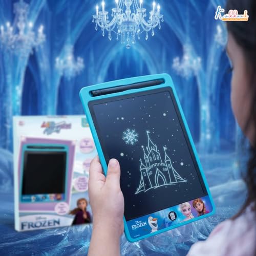 Kriiddaank 8.5" Frozen LCD Writing Tablet, Electronic Drawing Pad & Magic Slate for Kids, Toddler Travel Doodle Board with Lock Function, Portable Birthday Gift for 3-9 Year Old Boys & Girls, Blue - Image 4