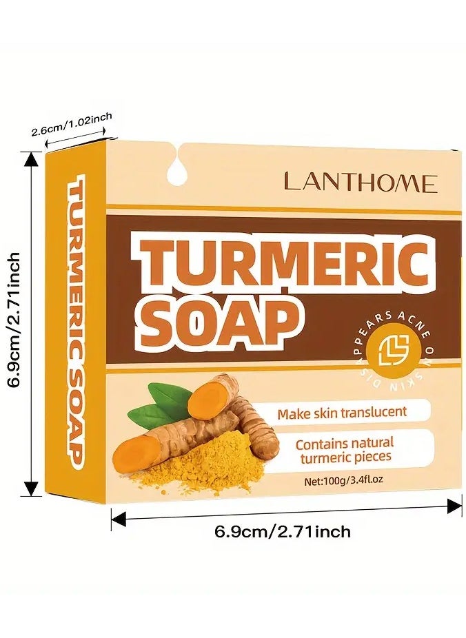 1 PC Turmeric Soap Bar for Glowing Skin - Moisturizing, Alcohol-Free with Shea Butter & Ginger Extract,, For Face & Body, Set - pzsku/Z56FF4716C9445E5E6F5DZ/45/_/1727096323/8b50af2e-4043-4055-bd08-bc01caf513fe