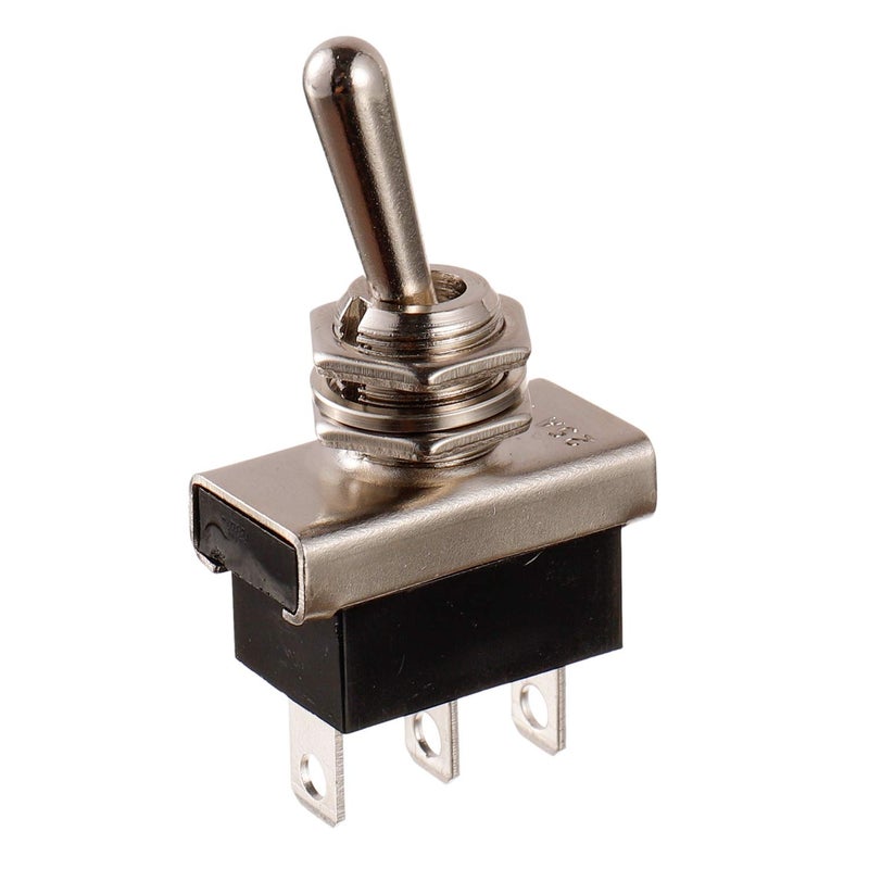 BOJACK Toggle Switch SPDT ON-ON 3 Terminal pin 12 VDC 25 A with Waterproof Cap for Auto Car 102 (Pack of 2) - Image 2