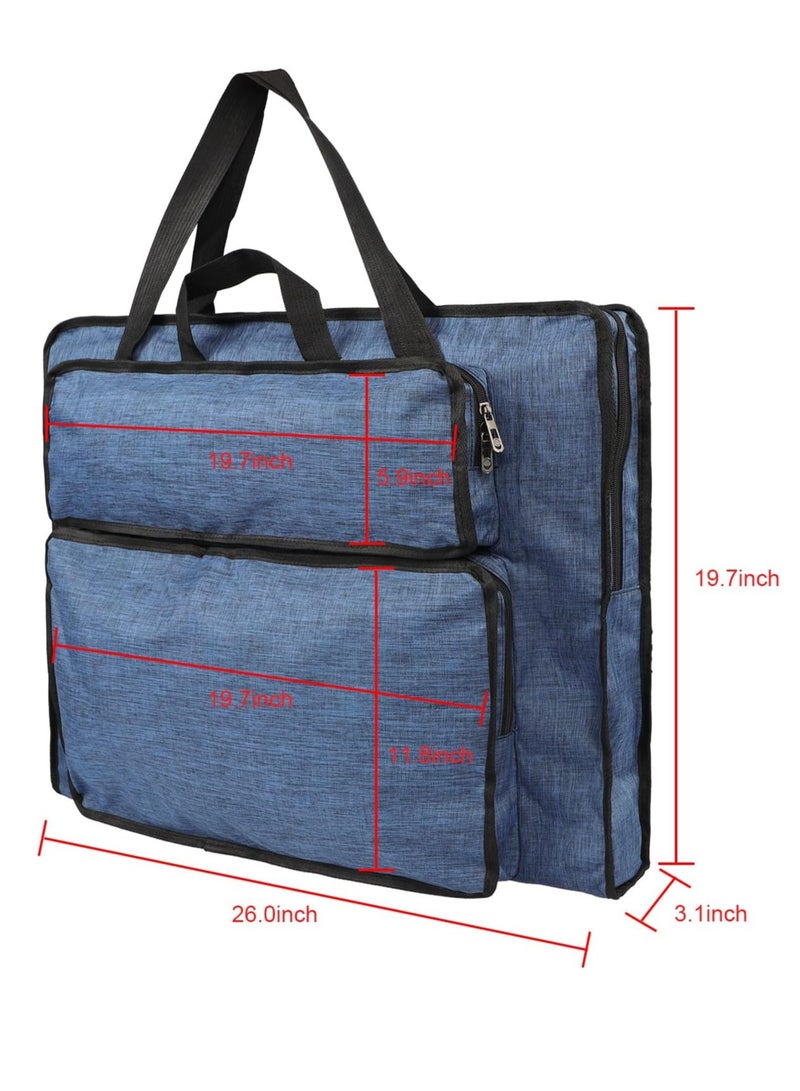 IPENNY Students Water-Resistant Artist Portfolio Tote Bag for Art Supplies Storage 8K Drawing Board Carry Shoulder Bag Sketch Pad Art Board Bag Art Supplies Storage Tote Bag Durable Art Portfolio Case  - Image 2