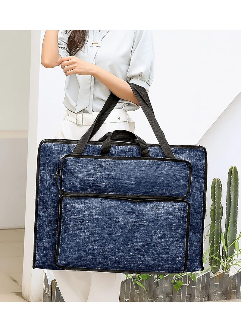 IPENNY Students Water-Resistant Artist Portfolio Tote Bag for Art Supplies Storage 8K Drawing Board Carry Shoulder Bag Sketch Pad Art Board Bag Art Supplies Storage Tote Bag Durable Art Portfolio Case  - Image 3