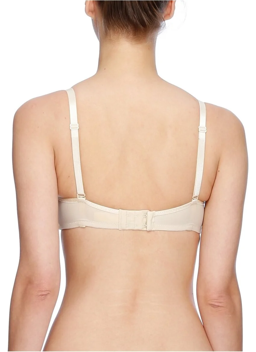 Magic Form 3045 Plain Fabric Thin Sponge Empty Cup Large Size Underwire Bra