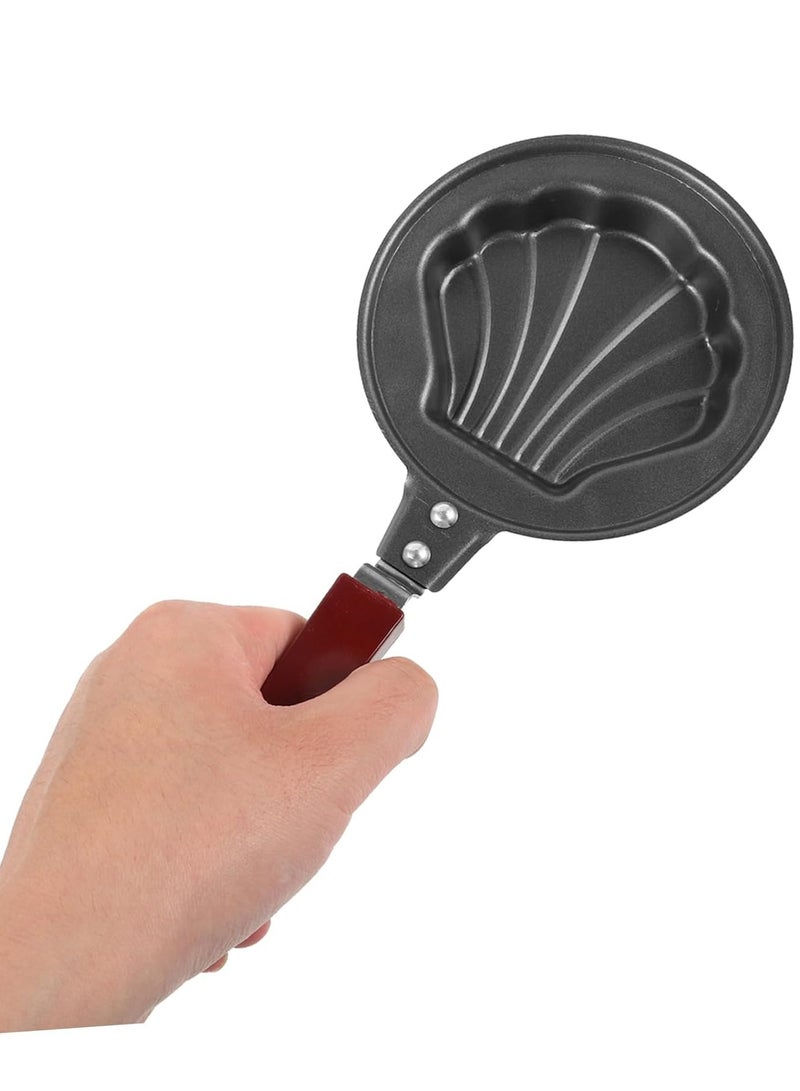 Small Non-Stick Egg Frying Pan Black/Brown - Image 2