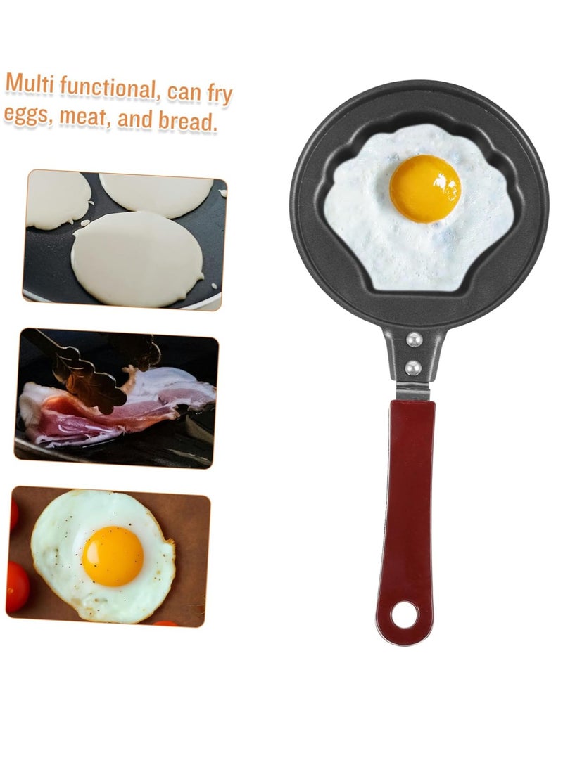Small Non-Stick Egg Frying Pan Black/Brown - Image 3