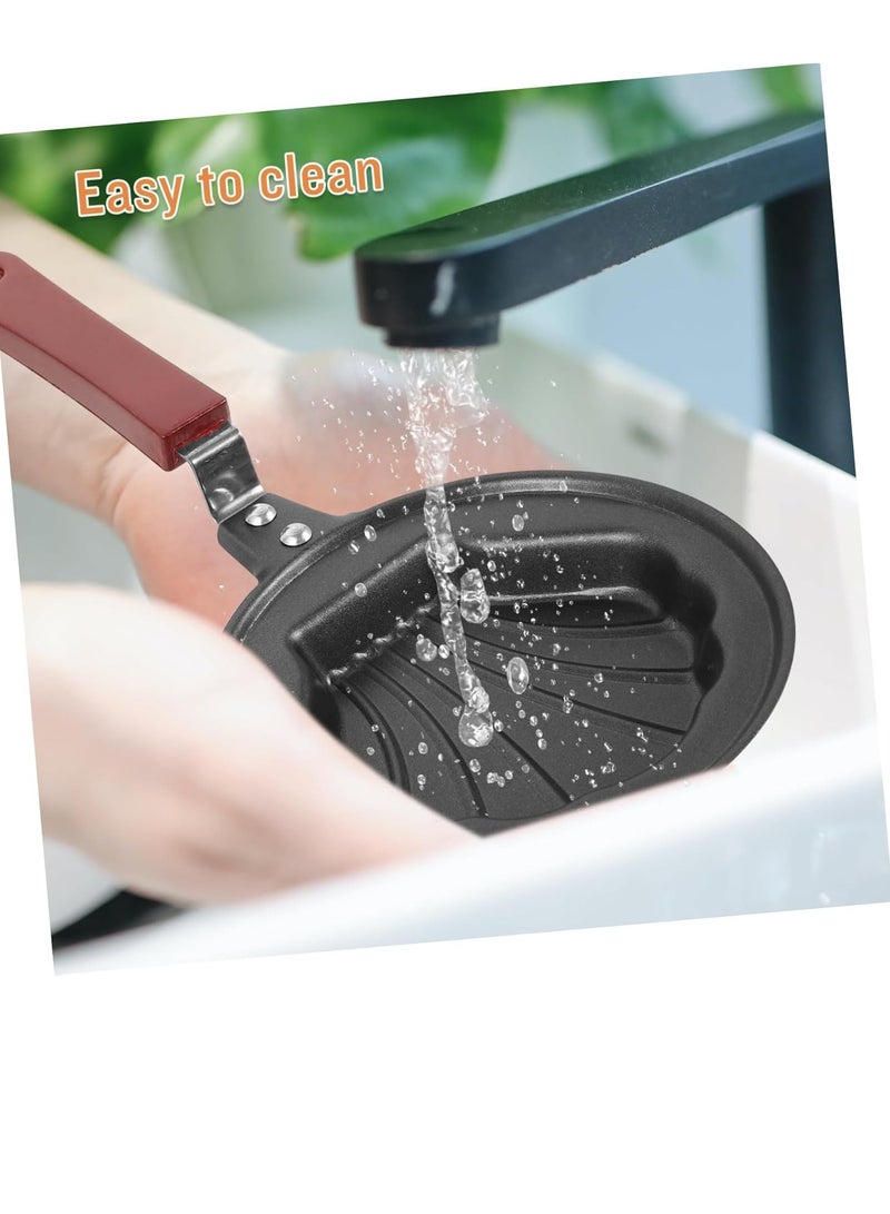 Small Non-Stick Egg Frying Pan Black/Brown - Image 5