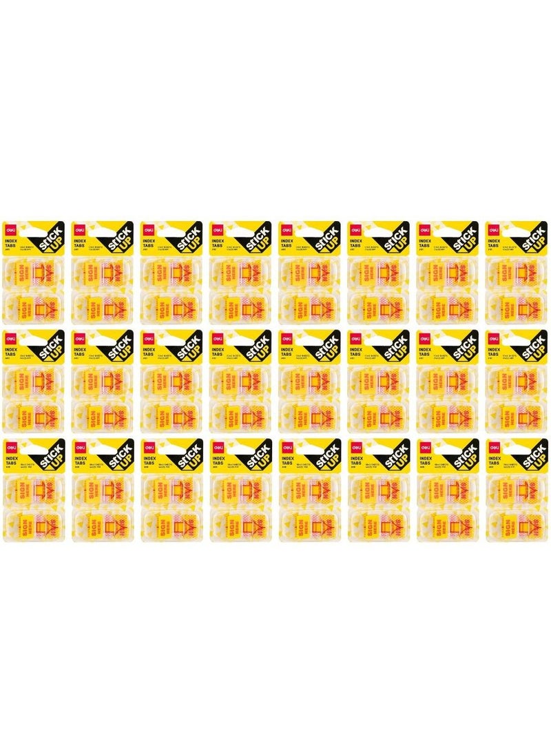 Deli 24-عبوة ملصقات هنا للتوقيع متعددة الألوان - Image 1