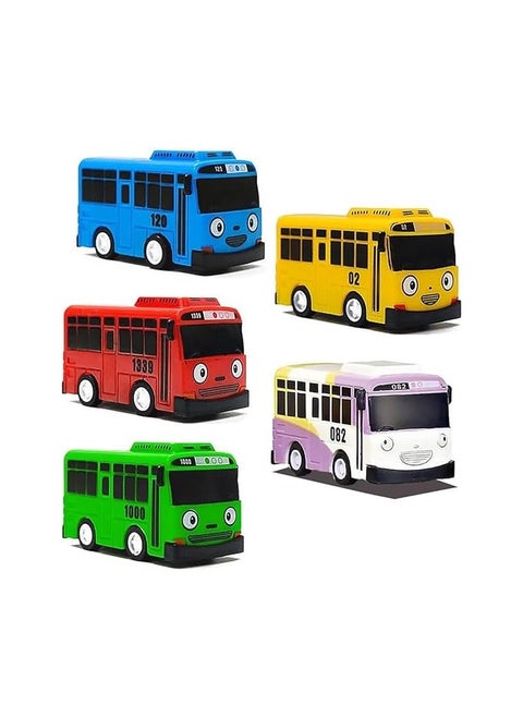 TAYO Little Bus Toy 5 IN 1 Tayo Bus Cartoon Pull Back