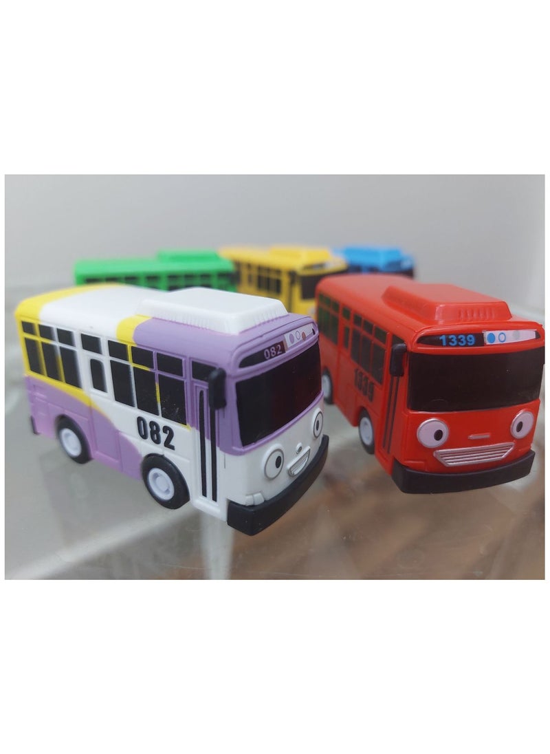 null - TAYO Little Bus Toy 5 IN 1 Tayo Bus Cartoon Pull Back - Image 1