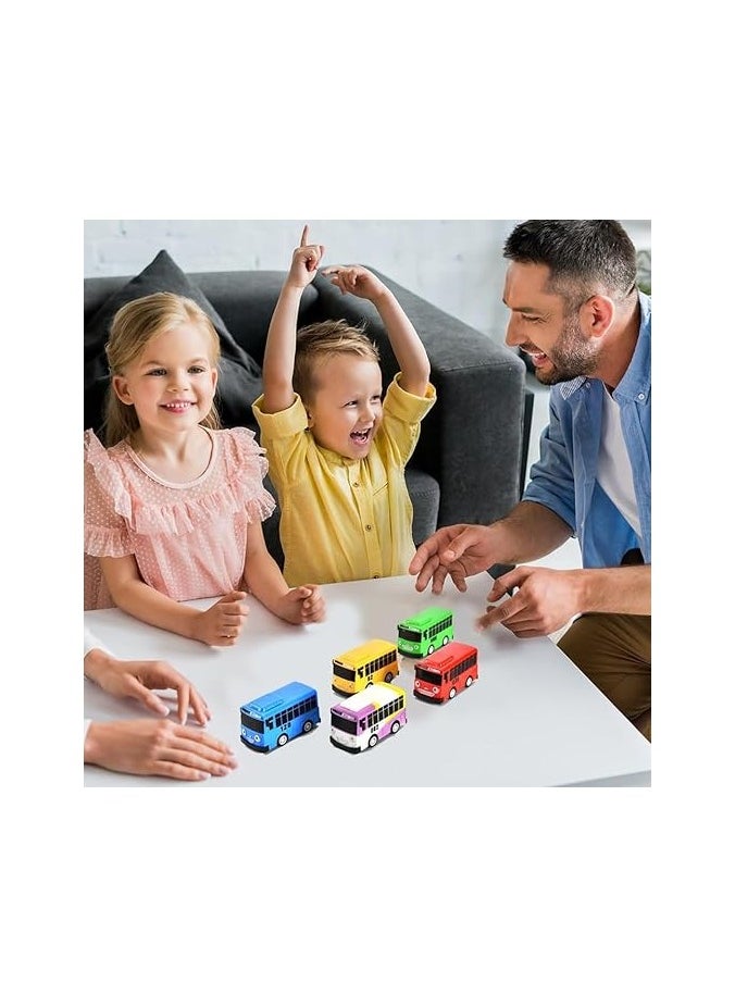 null - TAYO Little Bus Toy 5 IN 1 Tayo Bus Cartoon Pull Back - Image 1