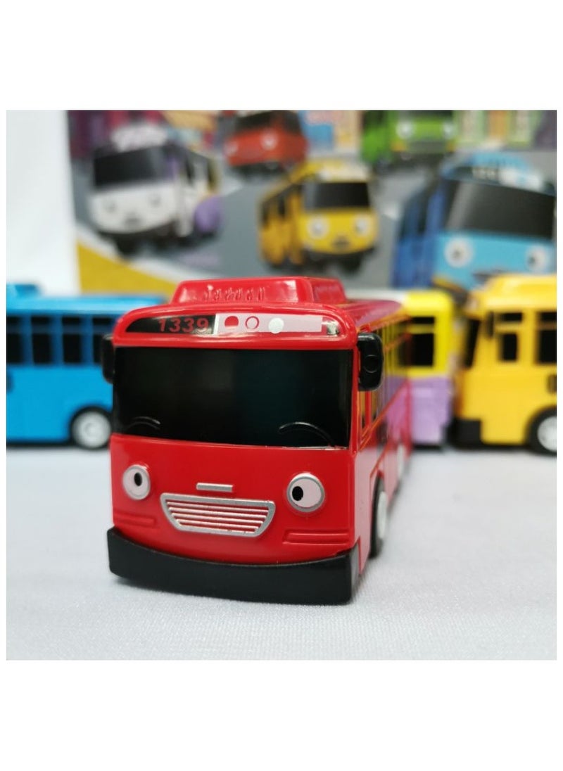 null - TAYO Little Bus Toy 5 IN 1 Tayo Bus Cartoon Pull Back - Image 1