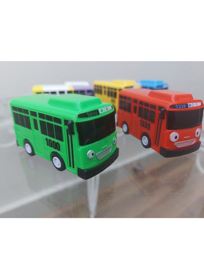null - TAYO Little Bus Toy 5 IN 1 Tayo Bus Cartoon Pull Back - Image 1