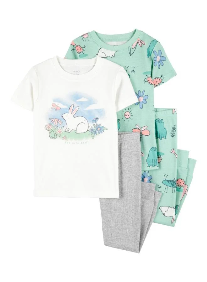 carter's Toddler Printed 4PC Pyjamas Set