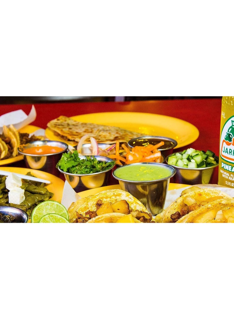 Small Sauce Cups, Stainless Steel Ramekin Dipping Sauce Cup, Commercial Grade Individual Round Condiment cups Reusable Stackable Metal Portion Containers for Sampling Salad Dressing, Sides 12Pcs 60ml - Image 4