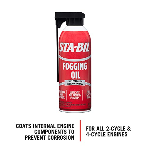STA-BIL (22001) Fogging Oil - Stops Corrosion In Stored Engines - Lubricates And Protects Cylinders - Coats Internal Engine Components - For All 2 and 4 Cycle Engines, 12 oz. - Image 2