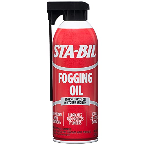 STA-BIL (22001) Fogging Oil - Stops Corrosion In Stored Engines - Lubricates And Protects Cylinders - Coats Internal Engine Components - For All 2 and 4 Cycle Engines, 12 oz. - Image 1