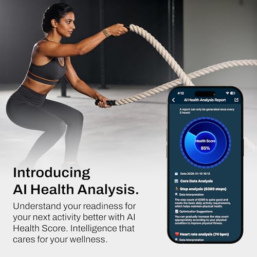 Pebble سوار بيبل كوير 2 الذكي لمراقبة معدل ضربات القلب | SpO2 | HRV | مراقبة درجة حرارة الجسم | متتبع النوم | مقاوم للماء حتى 5ATM | أوضاع رياضية متعددة | هيكل معدني فاخر (بني قمري) - Image 4
