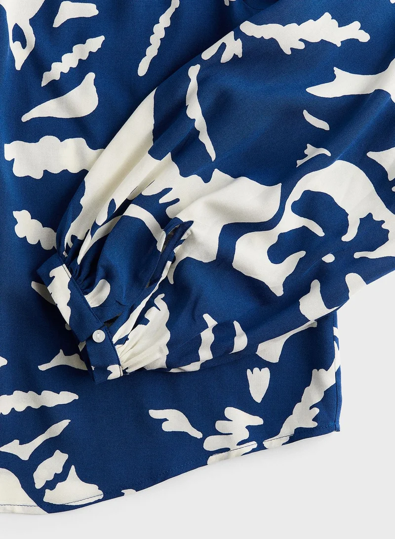 H&M Balloon-Sleeved Blouse