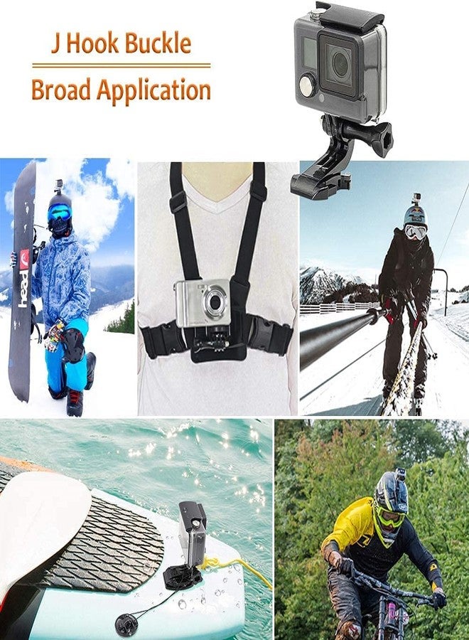 TJOM J Hook Buckle Mount for Vertical Surface, Compatible for All GoPro Max/GoPro Hero 8 7 6 5 4 3+ 3 HD and Other Camera - Image 5