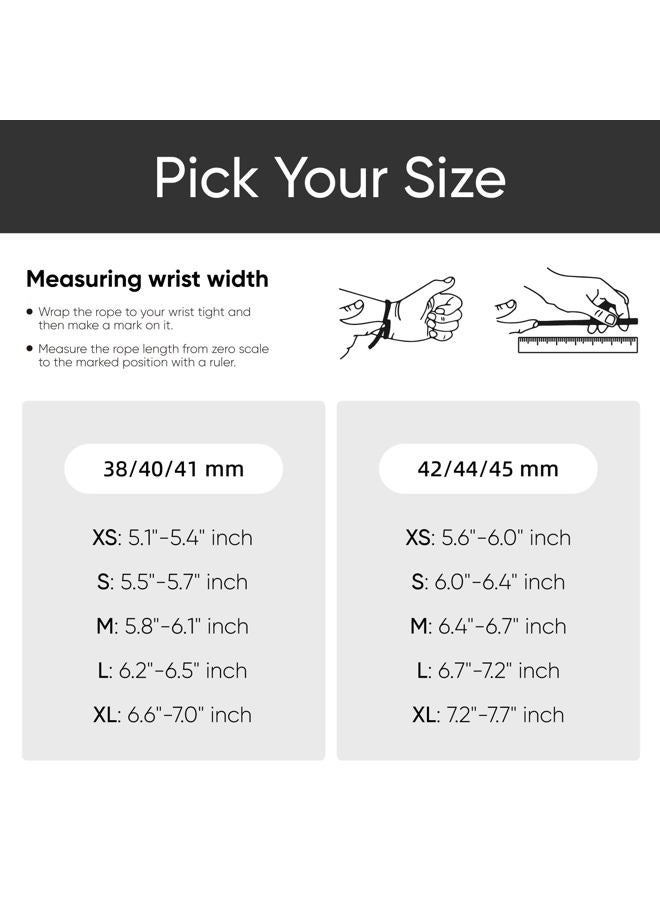 Knossen 3 Pack Stretchy Braided Solo Loop Compatible with Apple Watch Band 40mm 41mm 42mm 38mm 44mm 45mm 46mm 49mm Women Men, Elastic Nylon Solace Straps for iWatch Series 10 9 8 7 6 5 4 3 Ultra 2 SE 2 - Image 2
