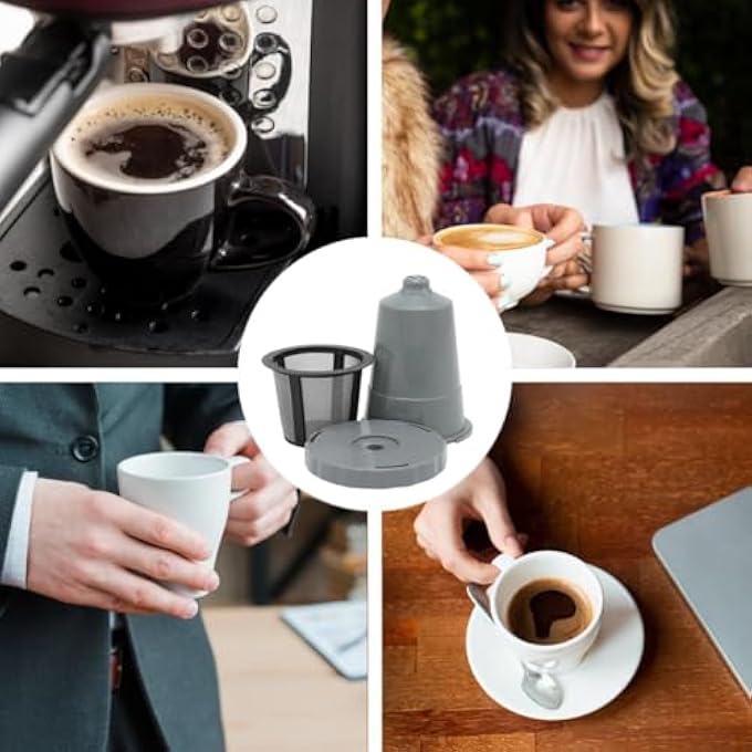 BIGTHREE Coffee Holder And Filter Set Reusable Coffee Filter 3 Part With Filter Basket Coffee Filter Capsule For Keurig My KCup Home Brewers Fits B31 B40 B50 B60 B70 Coffee Machine Accessories - Image 5