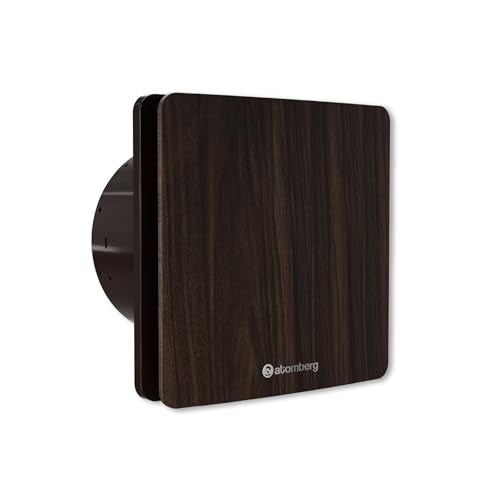 atomberg Studio Exhaust Fan 150mm (6 Inches) | BLDC Motor | 6.8W| Low Noise | 2000 RPM| Ideal for Bathroom,Kitchen | Easy to Clean | Installation-Round Cut (153mm) | 2 Years Warranty | Dark Wood - Image 1