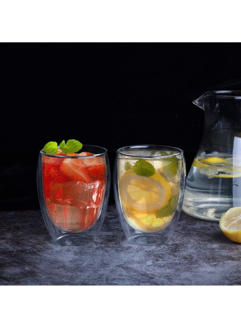 Rubik Double Wall Cup Thermo Insulated For Tea Coffee Juice & Other Pack of 4, 350ml  - Image 3