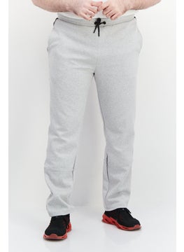 RBX Men Sportswear Fit Brand Logo Training Sweatpants, Grey  - Image 1