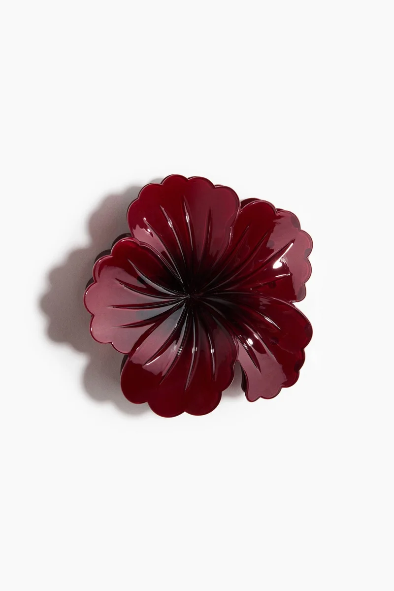Flower-shaped hair claw
