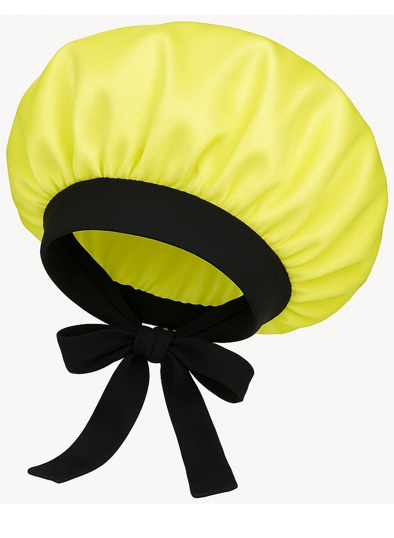 Distinctive satin bonnet