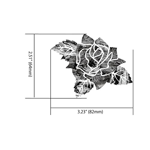 Inlaystickers Inlay Sticker for Guitars & Bass - Rose of Cimarron,B-146RC-RD - Image 5