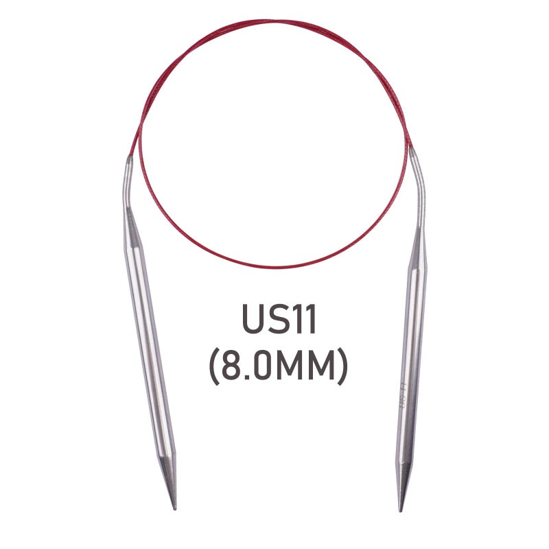 BsHooker Circular Knitting Needles 32inches/80cm,Size US 11(8mm) Stainless Steel Round Knitting Needles for Handmade Knitting DIY - Image 2