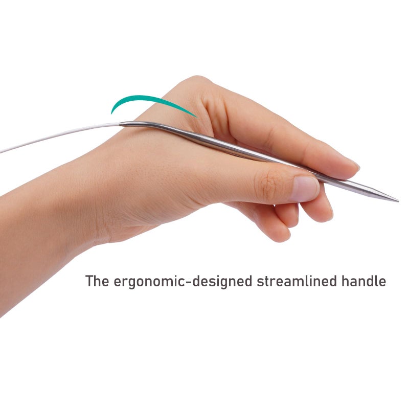 BsHooker Circular Knitting Needles 32inches/80cm,Size US 11(8mm) Stainless Steel Round Knitting Needles for Handmade Knitting DIY - Image 5