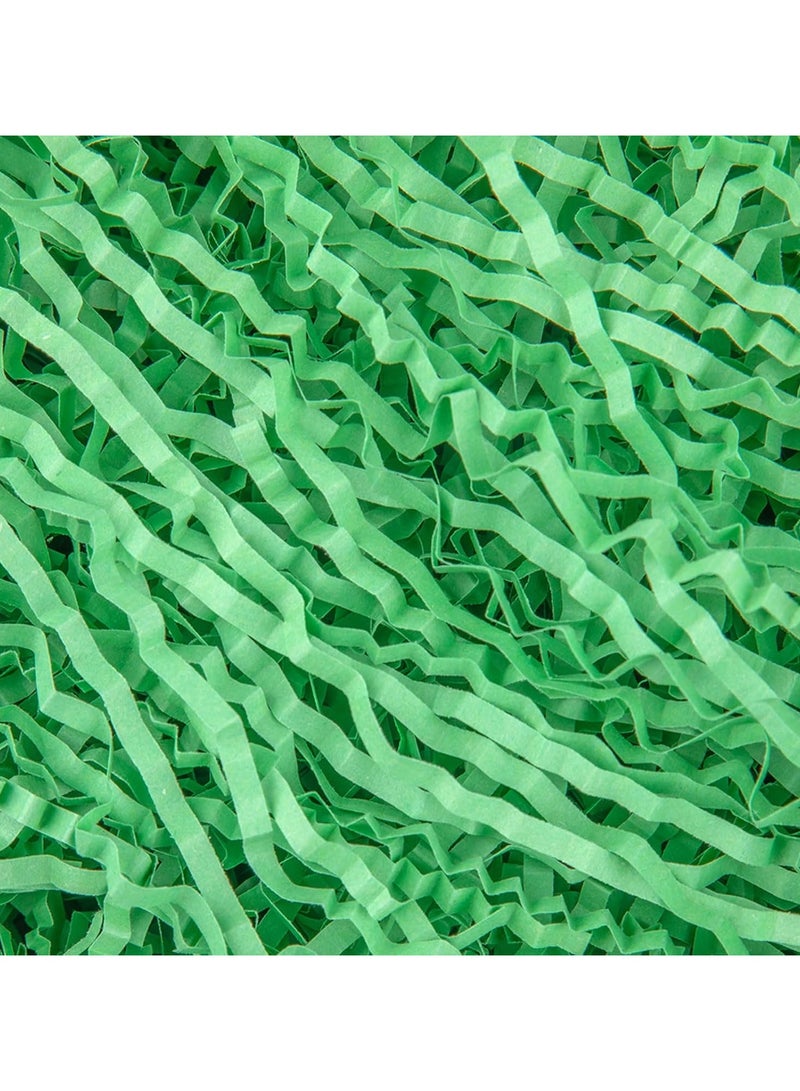 Coco Jar 1pack 50g Raffia Filler Shreds,Crinkle Cut Paper Filler For Gift Boxes,Birthday,Wedding And Bridesmaid Gifts,Handmade Confetti Paper Raffia Filler For Graduation And Packaging,Valentine Day Box Fillers,Mother's Day Box Gifts,Fragile Gift Protection/ Green - Image 1