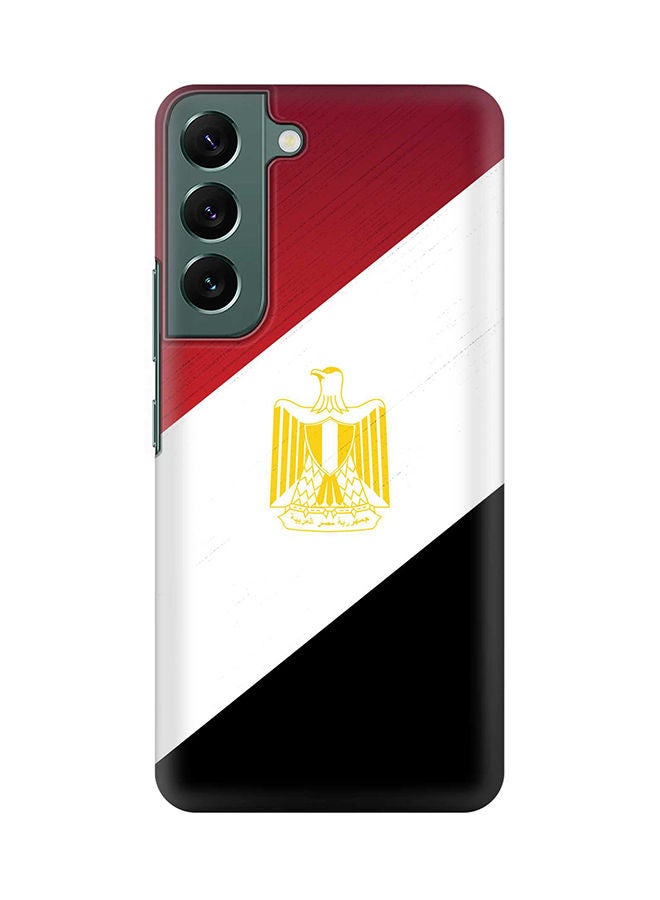 ستايلايزد جراب لهاتف جالاكسي S22 بلس رفيع سناب كلاسيك سيريز شيلد بطباعة نهائية غير لامعة - علم مصر - Image 1