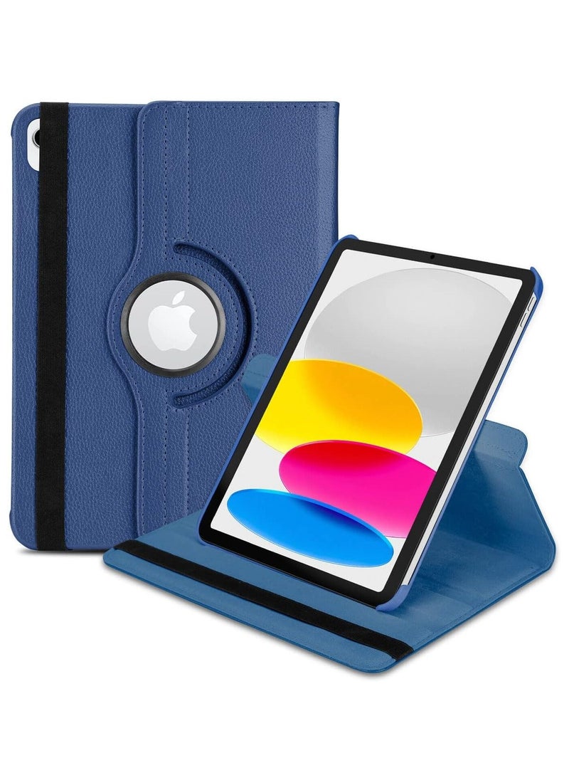 Case for Ipad 10th Generation Case 2022 iPad 10.9 Inch Case, iPad 10 Case Leather Smart Tablet 360° Rotating Case For IPad 10th Gen 2022 Release A2696 A2757 A2777 (Blue