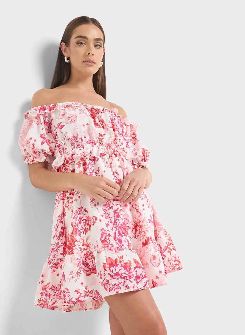 Ginger Floral Ruffle Dress  - Image 1