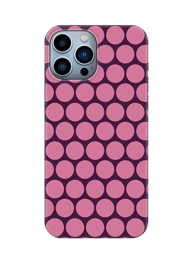 Stylizedd Case for iPhone 15 Pro Max Slim Snap Classic Series Mobile Cover Hard PC Shield Matte Finish Phone CasePrint - Purple Honeycombs - Image 1