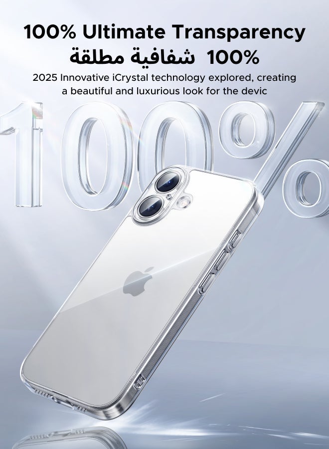 Ugreen iPhone 17 Case Full-coverage Phone Case Military-Grade Drop Protection iPhone 17 Cover Delay Yellowing Wear-resistant Anti Scratch And Fingerprint 17 Phone Case Ultra Slim Extra Raised Edge clear - Image 3