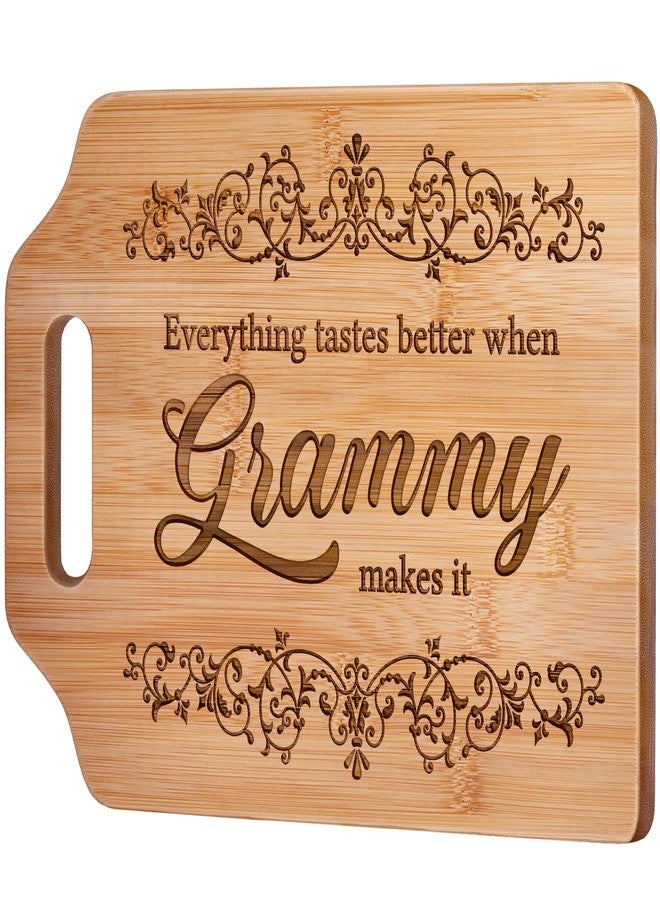 AceThrills Grammy Gift ideas - Engraved Bamboo Cutting Board - Grammy Mothers Day Gifts for Grammy, Grammy Christmas Gifts Orament - Image 1