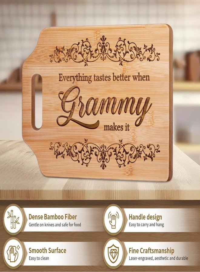 AceThrills Grammy Gift ideas - Engraved Bamboo Cutting Board - Grammy Mothers Day Gifts for Grammy, Grammy Christmas Gifts Orament - Image 4