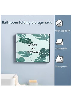 Generic Bathroom Folding Mural Storage Cabinet, Waterproof Storge Shelf Hidden, Wall-mounted Large Capacity Moisture-Proof, for Bathroom, Bedroom, Cloakroom and Kitchen  - Image 3