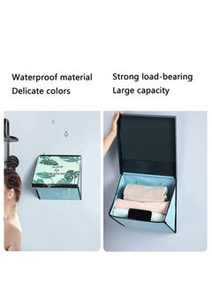 Generic Bathroom Folding Mural Storage Cabinet, Waterproof Storge Shelf Hidden, Wall-mounted Large Capacity Moisture-Proof, for Bathroom, Bedroom, Cloakroom and Kitchen  - Image 4