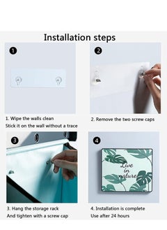 Generic Bathroom Folding Mural Storage Cabinet, Waterproof Storge Shelf Hidden, Wall-mounted Large Capacity Moisture-Proof, for Bathroom, Bedroom, Cloakroom and Kitchen  - Image 5