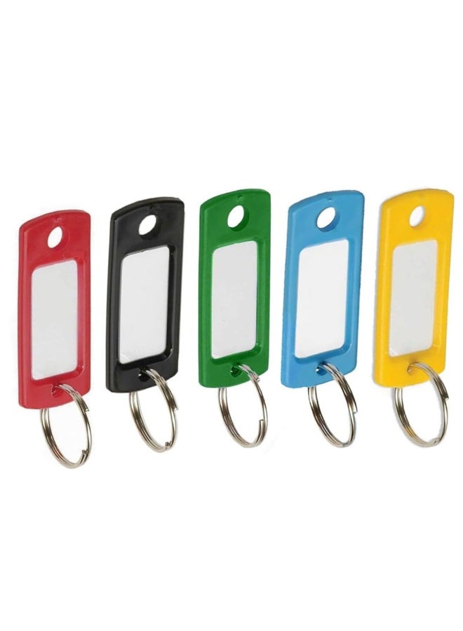 Duravel Key Tags with Split Ring, Plastic ID Label Holders, Multi-Purpose Organization,5 Assorted Colours,Identifiers (PACK OF 100) - Image 5