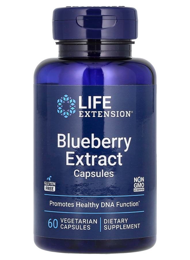 Life Extension Blueberry Extract Capsules 60 Vegetarian Capsules 