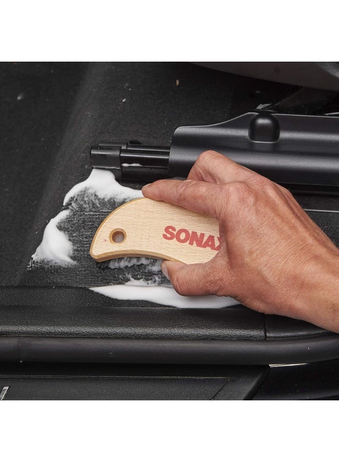Sonax Textile and Leather Brush (1 Piece) - for the Dry and Wet Cleaning of Textiles and for the Thorough and Gentle Cleaning of Smooth Leather Surfaces - Image 4